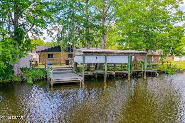 32 Twin River Dr, Ormond Beach, FL 32174 - dock area with a water view