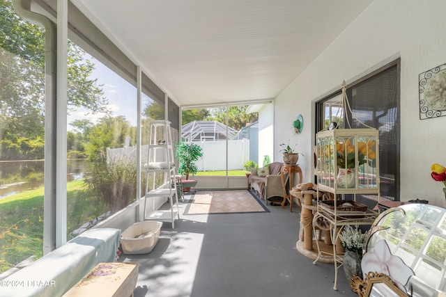 view of sunroom / solarium