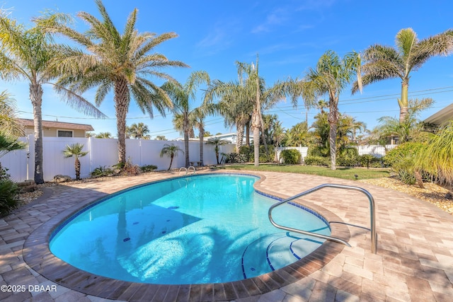 view of pool with a patio area