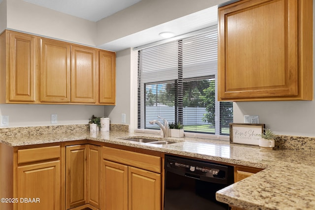 59 Blakeport Ln, Palm Coast, FL 32137 - kitchen with dishwasher and light stone countertops