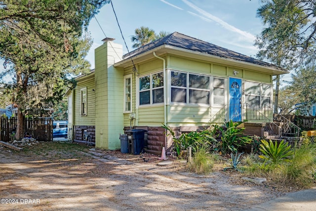 view of side of home