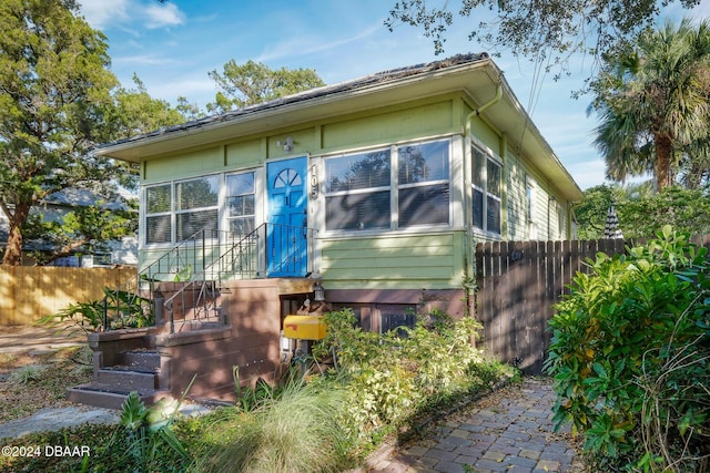 view of front of home