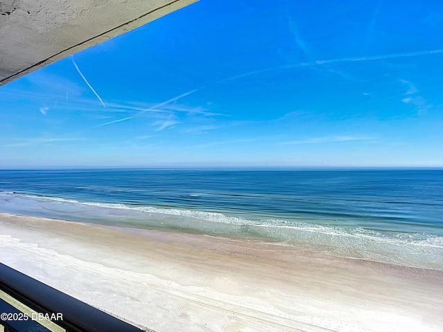 water view with a view of the beach