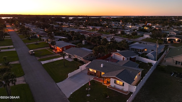 birds eye view of property featuring a residential view