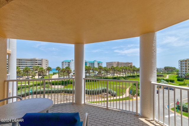 view of balcony