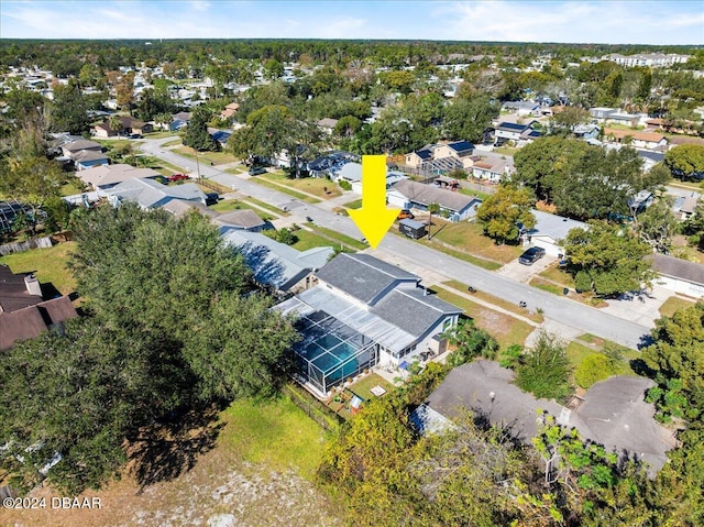 aerial view featuring a residential view