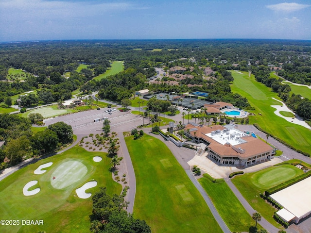 257 Sweet Bay Ave, New Smyrna Beach, FL 32168 - bird's eye view of a golf course and a pool area