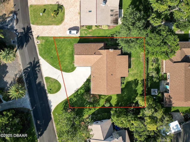 257 Sweet Bay Ave, New Smyrna Beach, FL 32168 - aerial view of property and surrounding area with property parcel outlined