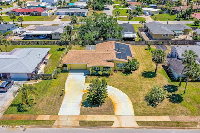 aerial perspective of suburban area