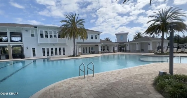 view of pool with a patio