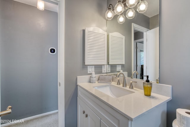 bathroom featuring vanity