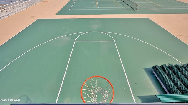 2625 S Atlantic Ave Unit 18Sw, Daytona Beach, FL 32118 - view of basketball court featuring tennis court