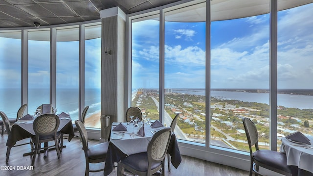 2625 S Atlantic Ave Unit 18Sw, Daytona Beach, FL 32118 - sunroom / solarium featuring a water view