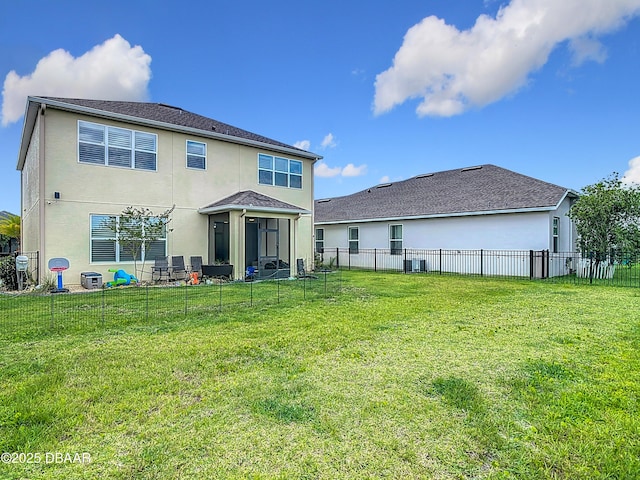 200 Azure Mist Way, Daytona Beach, FL 32124 - back of property with stucco siding and central AC unit