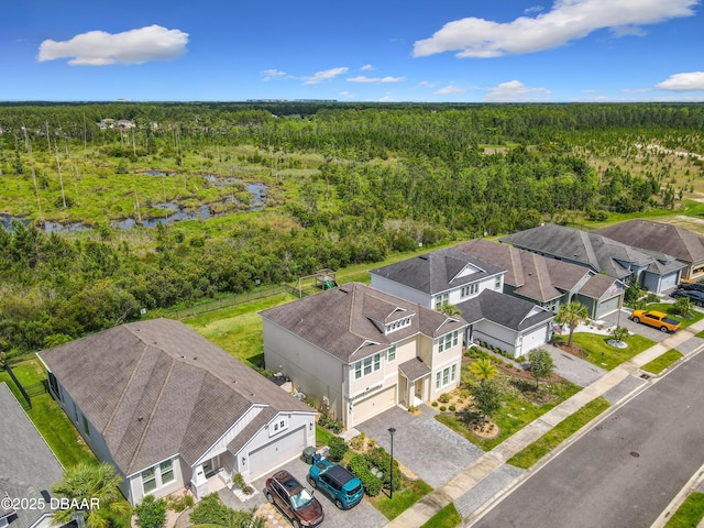 200 Azure Mist Way, Daytona Beach, FL 32124 - aerial perspective of suburban area with a forest and a nearby body of water