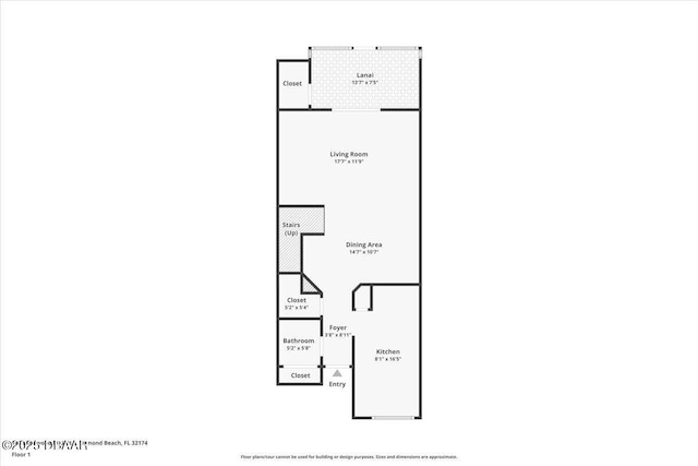 140 Limewood Pl Unit 3, Ormond Beach, FL 32174 - home floor plan