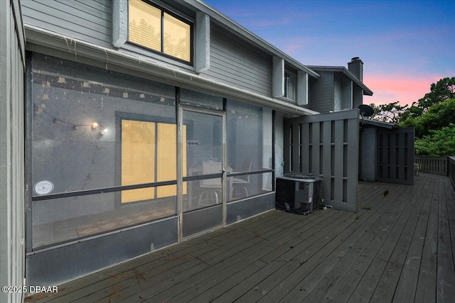 140 Limewood Pl Unit 3, Ormond Beach, FL 32174 - deck featuring cooling unit