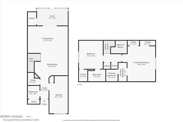 140 Limewood Pl Unit 3, Ormond Beach, FL 32174 - room layout