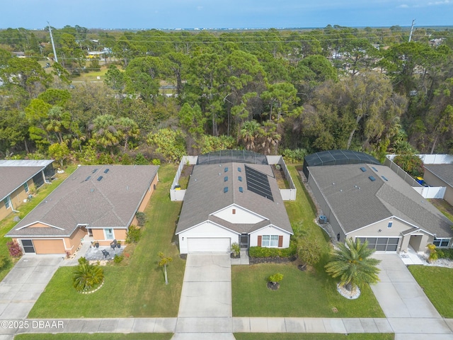 bird's eye view featuring a residential view