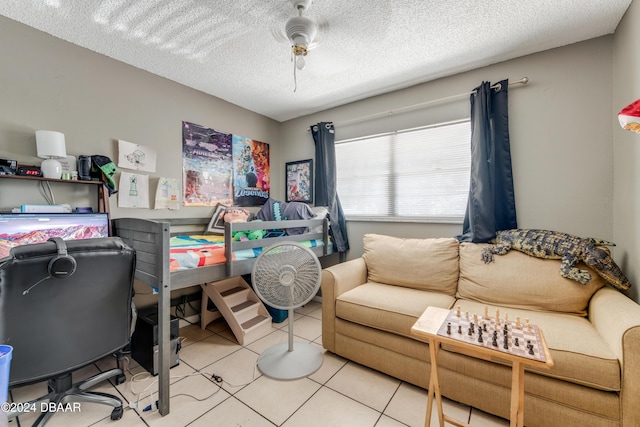 640 N Nova Rd Unit 104, Ormond Beach, FL 32174 - office featuring a textured ceiling and light tile patterned floors
