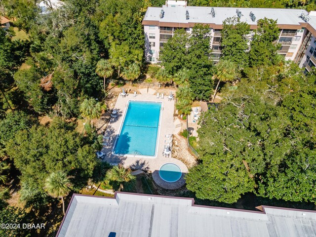 640 N Nova Rd Unit 104, Ormond Beach, FL 32174 - aerial view of a pool area