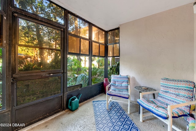 view of sunroom