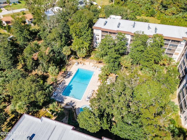 640 N Nova Rd Unit 104, Ormond Beach, FL 32174 - aerial view of a pool