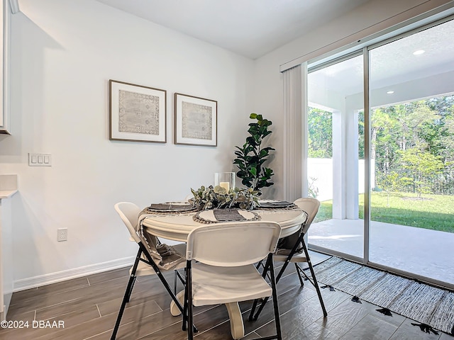 view of dining room