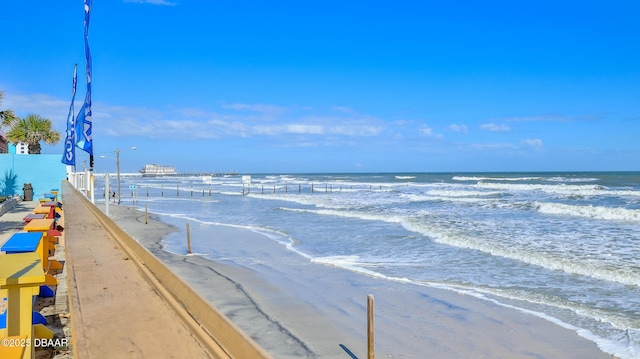 property view of water with a view of the beach