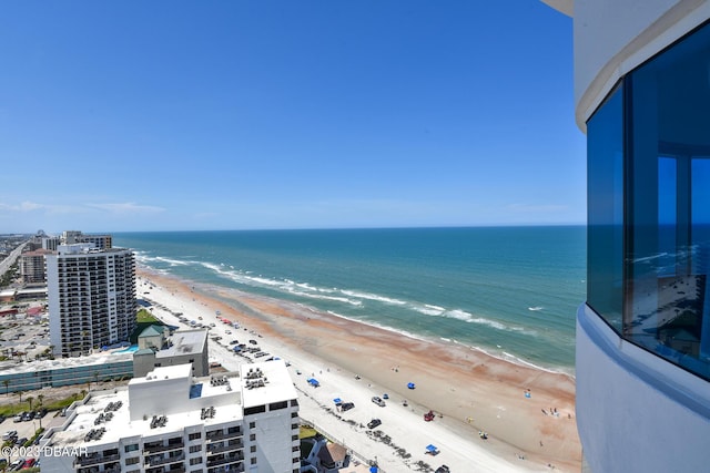 2625 S Atlantic Ave Unit 7Nw, Daytona Beach Shores, FL 32118 - water view featuring nearby beach