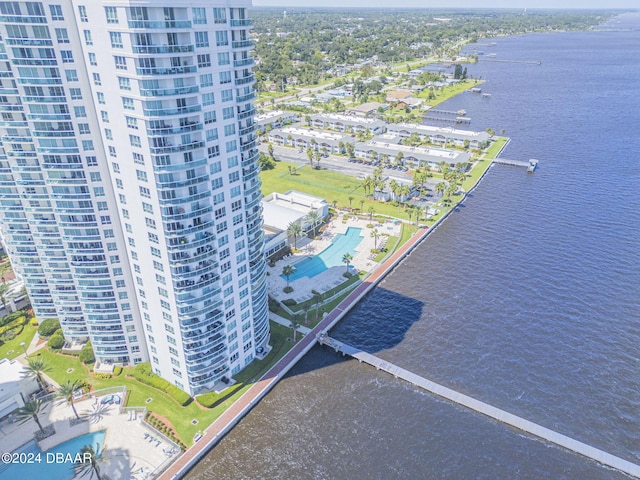 231 Riverside Dr Unit 2601-1, Daytona Beach, FL 32117 - bird's eye view of a large body of water and apartment complex / building