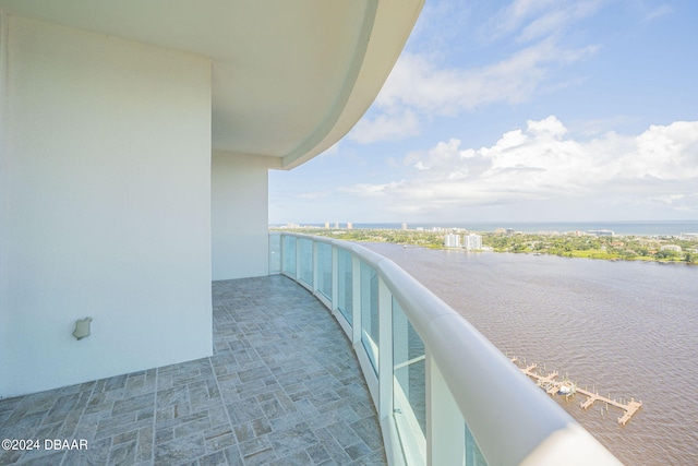 231 Riverside Dr Unit 2601-1, Daytona Beach, FL 32117 - balcony with a water view