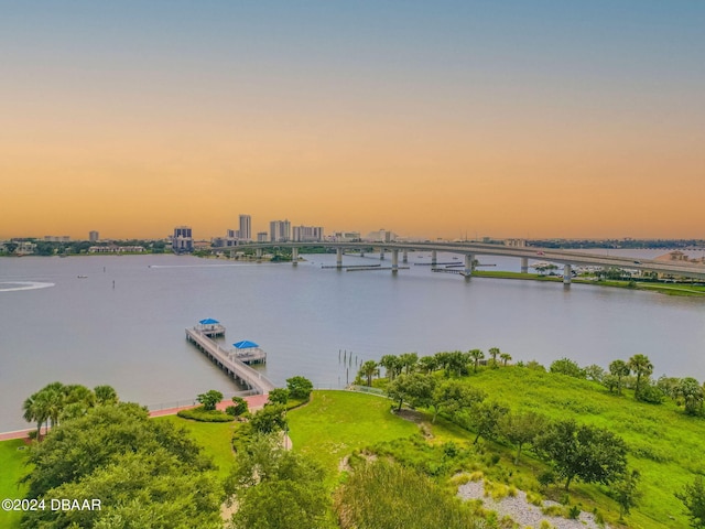 231 Riverside Dr Unit 2601-1, Daytona Beach, FL 32117 - water view featuring a notable bridge