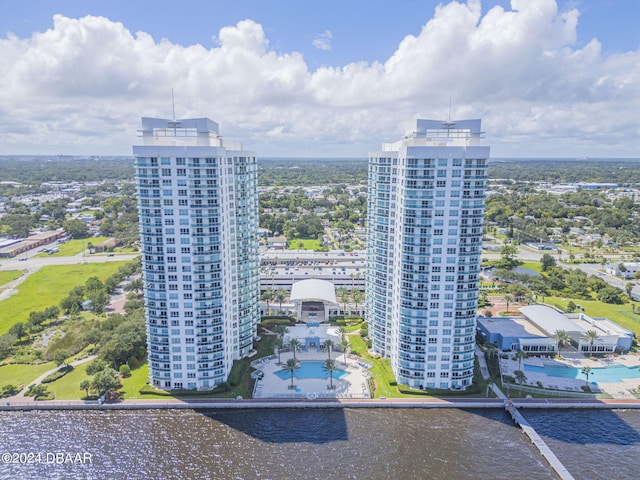 231 Riverside Dr Unit 2601-1, Daytona Beach, FL 32117 - drone / aerial view of a pool
