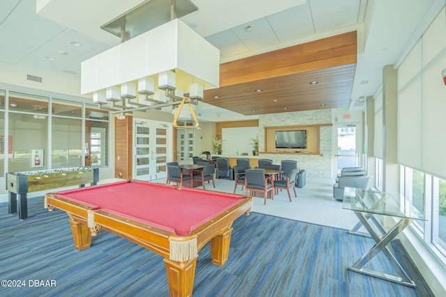 231 Riverside Dr Unit 2601-1, Daytona Beach, FL 32117 - rec room featuring carpet floors and pool table
