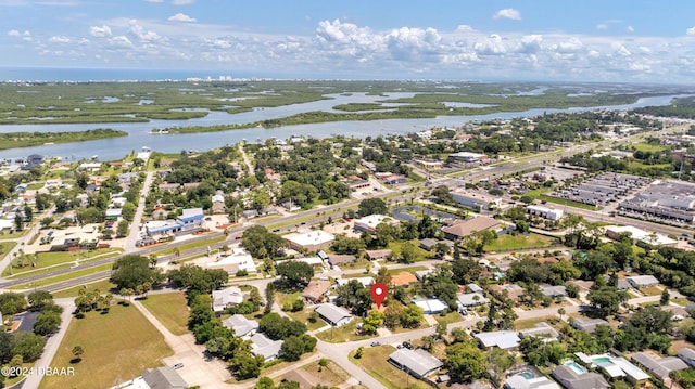 1703 Hill St, Edgewater, FL 32132 - birds eye view of property featuring a water view