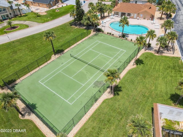 birds eye view of property