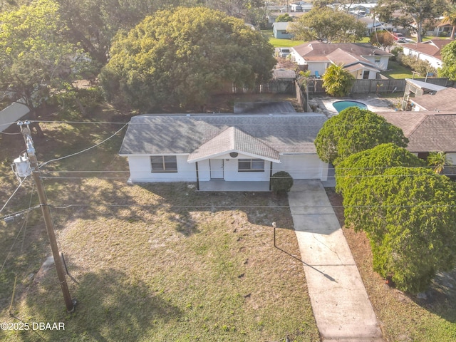 birds eye view of property