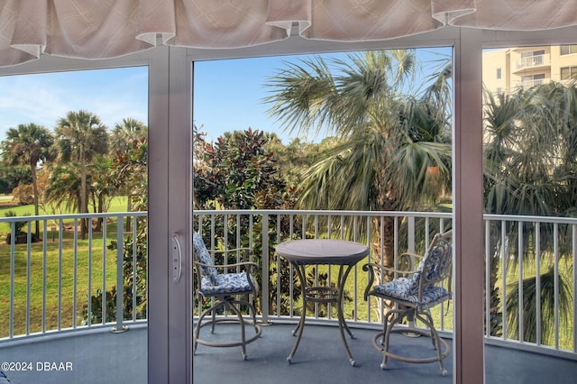 view of balcony