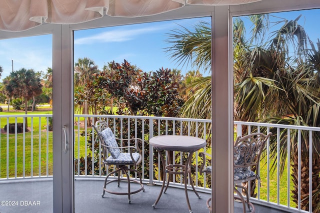 view of balcony