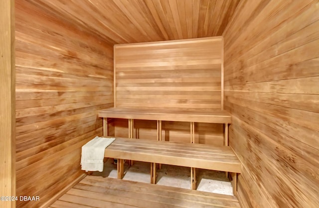 2 Oceans W Blvd Unit 204, Daytona Beach Shores, FL 32118 - relaxing sauna featuring wooden walls and wooden ceiling