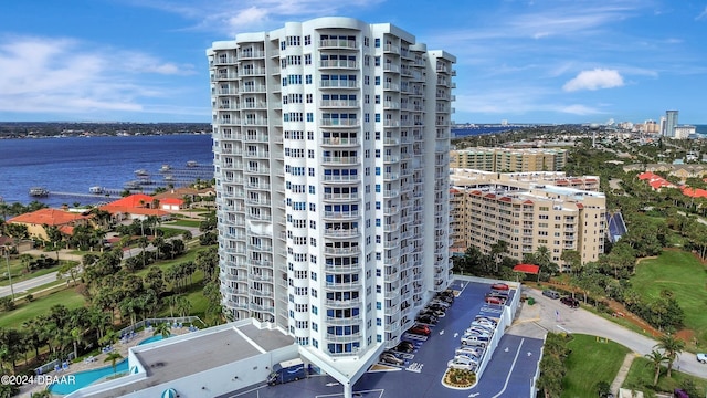 2 Oceans W Blvd Unit 204, Daytona Beach Shores, FL 32118 - view of apartment building / complex featuring a water view