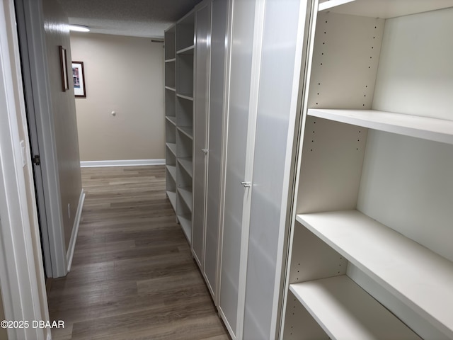 3580 S Ocean Shore Blvd Unit 404, Flagler Beach, FL 32136 - hall featuring wood finished floors and baseboards