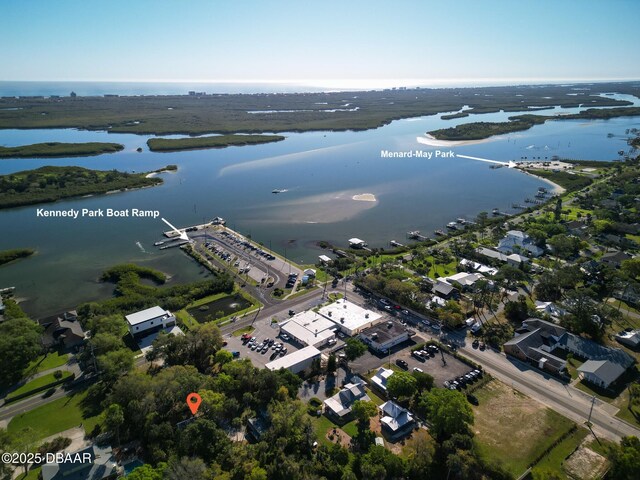 114 N Riverside Dr, Edgewater, FL 32132 - aerial view with a water view