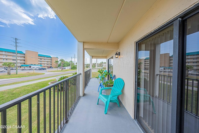 view of balcony