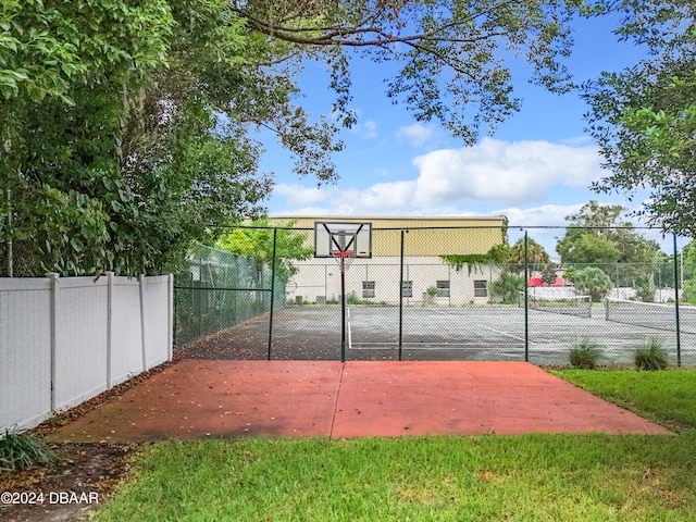 view of basketball court