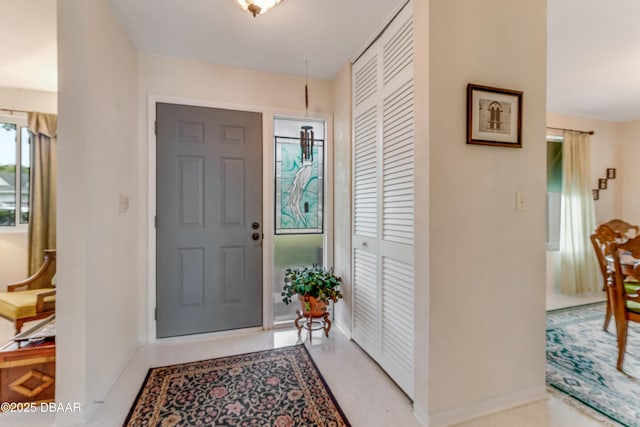 1713 Caldwell Rd, South Daytona, FL 32119 - foyer with baseboards