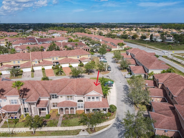 bird's eye view featuring a residential view