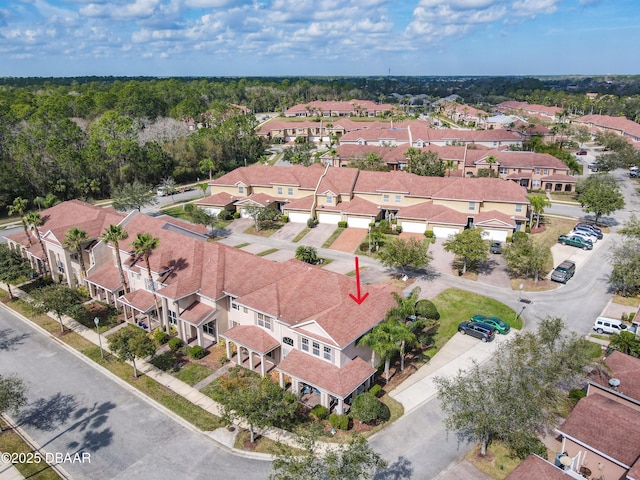 aerial view featuring a residential view