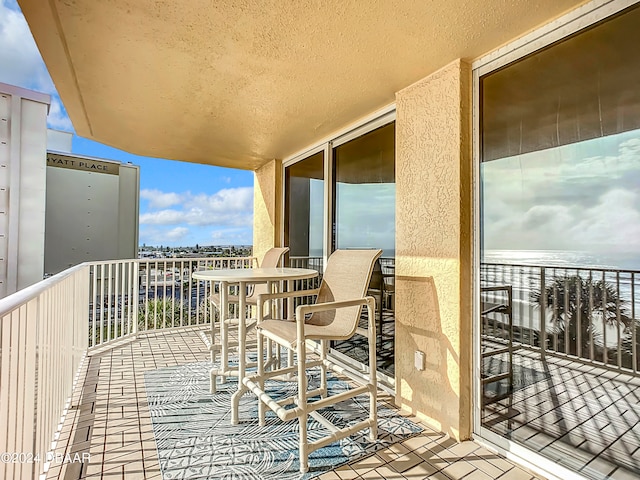 view of balcony